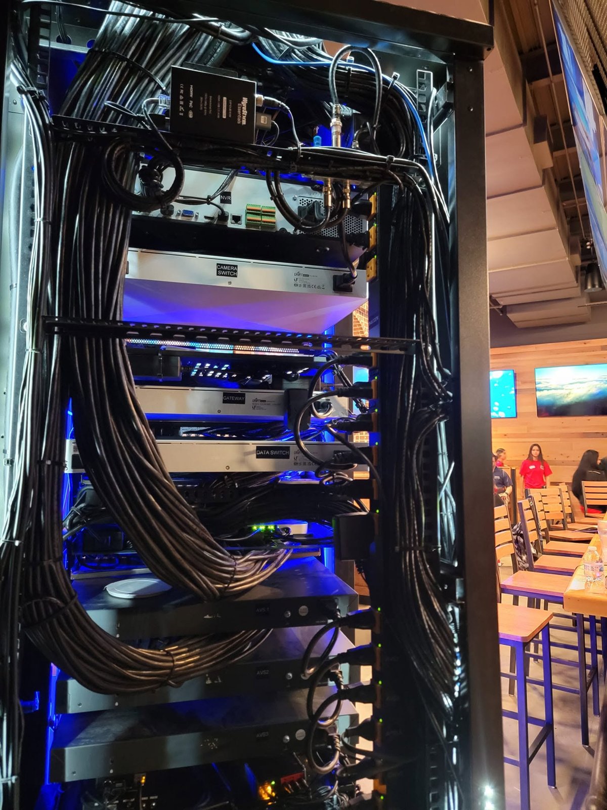 Rack cable routing
